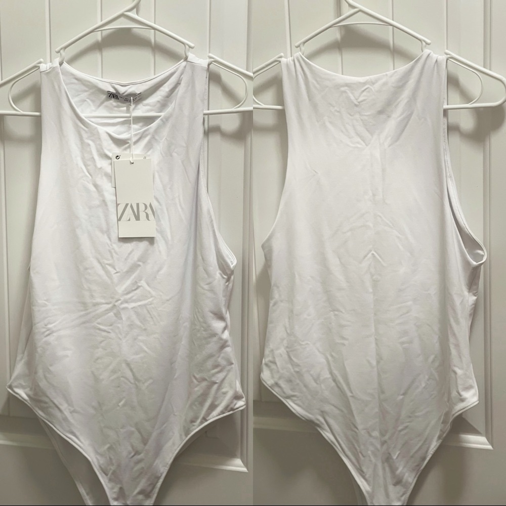 White Zara Bodysuit